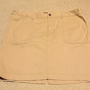 Khaki midi skirt- size 18